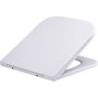 T20 Square Soft Close Seat - White, close-up