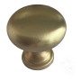 Round Cabinet Handle - Brushed Brass