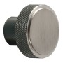 Knurled Round Handle - Satin