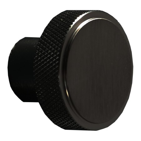 Knurled Round Handle - Black