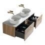 Knurled Straight Handle - Brushed Brass, another view (3)