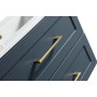Knurled Straight Handle - Brushed Brass in a bathroom setting (2)