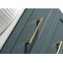 Knurled Straight Handle - Brushed Brass in a bathroom setting (3)