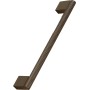 Knurled Straight Handle - Brushed Bronze