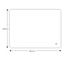 Bea Backlit LED Touch Mirror with Demist 500x700x45mm, technical drawing