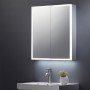 Bethany Double Door Mirror Cabinet with LED Surround, Sensor Switch & Shaver Socket 600x700mm