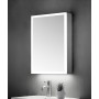 Ella Single Door Mirror Cabinet with LED Surround, Sensor Switch & Shaver Socket 500x700mm