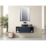 Niall Twin Vertical Strip LED Touch Mirror with Demist & Shaver Point 500x700x45mm