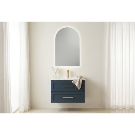 Sylvie Arched LED Mirror with Demist & Colour Change 500x800mm
