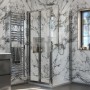 Swan Walton 900mm Side Shower Panel 6mm Easy-Clean Glass – Chrome