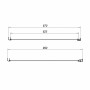 Swan Walton 900mm Side Shower Panel 6mm Easy-Clean Glass – Chrome