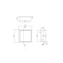 Brushed Brass Shower Niche 300x300mm