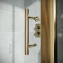 S6 Brushed Brass Sliding Door 1200mm