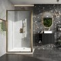 S6 Brushed Brass Sliding Door 1200mm