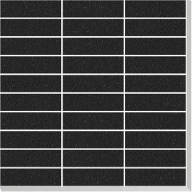 (108M) Matt Super Black 'H' Mosaics 30X30 MATT SUPER BLACK MOSAICS 30X30CM