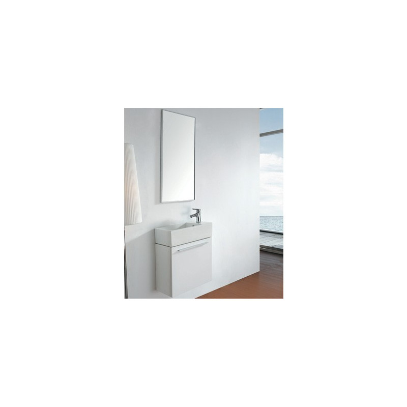 VU110 - WHITE VANITY UNIT WITH MATCHING BASIN