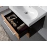 VU115 - Wenge and Red Oak Vanity Unit with matching Basin