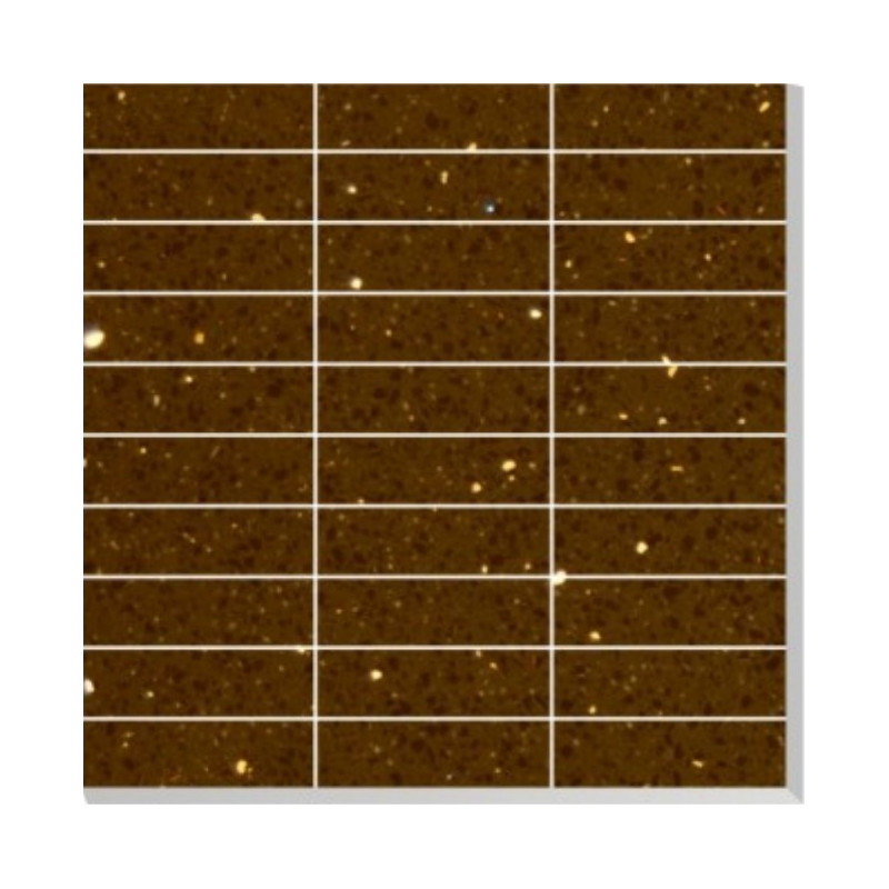Brown  Mirror Fleck Quartz Mosaics 