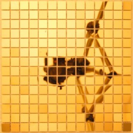 Gold Stainless Steel Mosaic Sample
