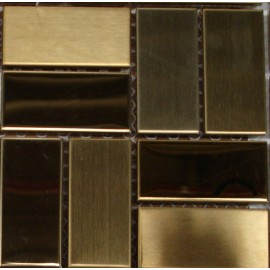 (OHSS-M-TG) Gold Stainless Steel Mosaic (OHSS-M-TG) Gold Stainless Steel Mosaic