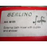 (B105-G) External Bath Mixer with Duplex and Shower Gold