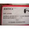 (ART:AT550) Antica Single Lever Wash Basin Mixer with Auto Waste (Oro)
