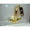 (ART6580P) Parigi Basing Mixer single hole with turning spout and automatic waste Crystal Handles