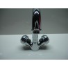 (ART.6580) Ambassador basin mixer single hole with turning spout and automatic waste (Chrome)