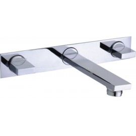 EVOLENE STB580 3 Hole Basin Mixer With Clicker Waste