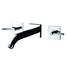 LUGANO STB546W 3 Hole Basin Mixer With Clicker Waste