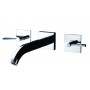 LUGANO STB546W 3 Hole Basin Mixer With Clicker Waste