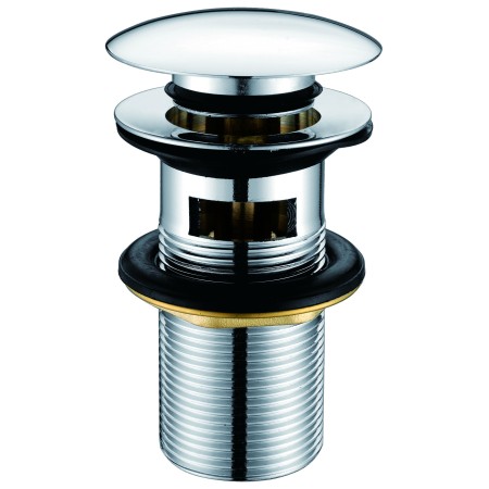 STW600H - Basin Dome Click Clack Waste - Slotted