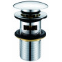 STW600H - Basin Dome Click Clack Waste - Slotted