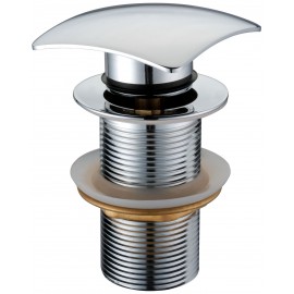 STW608 - Basin Square Dome Click Clack Waste -Unslotted