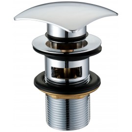 STW609 - Basin Square Dome Click Clack Waste -Slotted