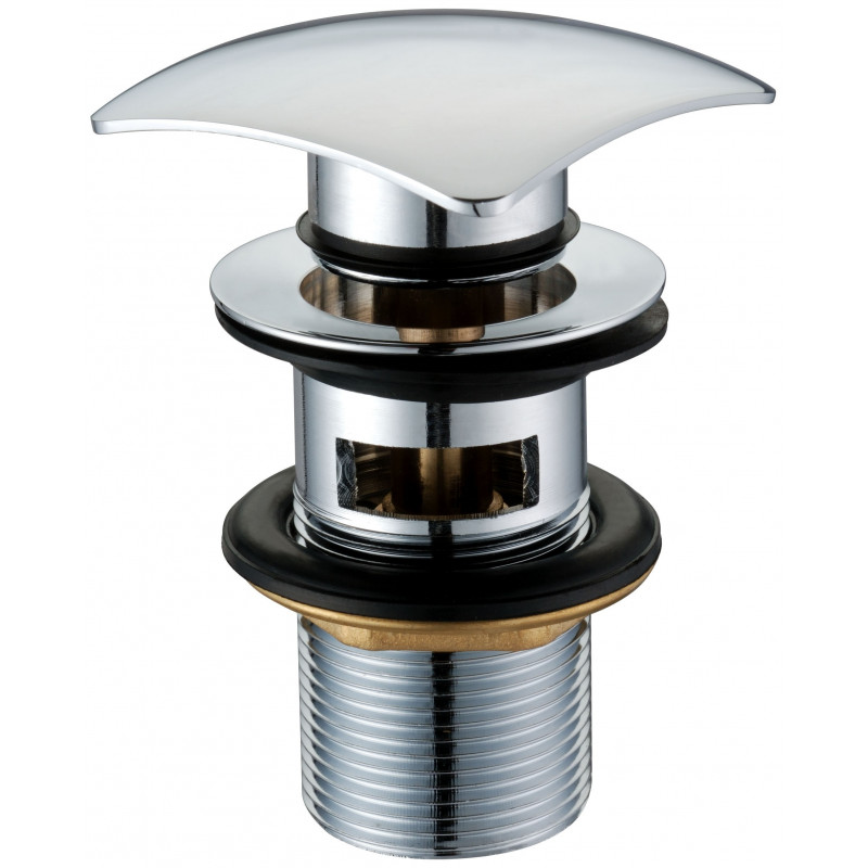 STW609 - Basin Square Dome Click Clack Waste -Slotted